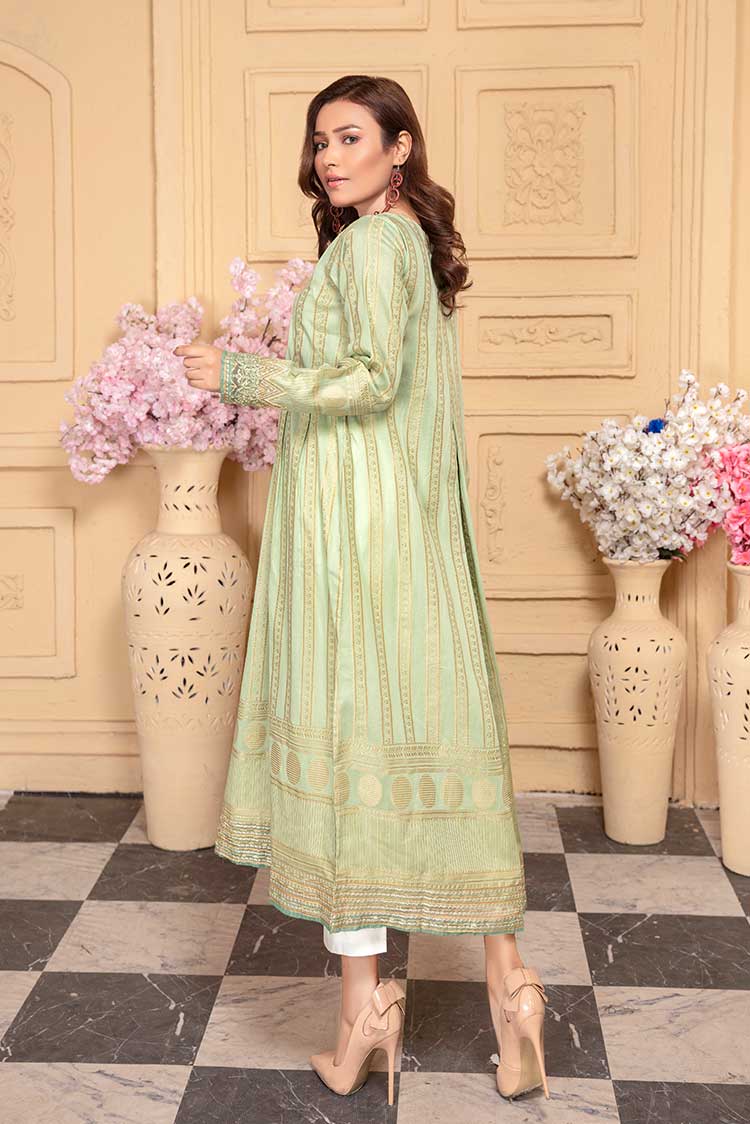 Picture of Ellena - Embroidered Jacquard Shirt - Available at Raja Sahib