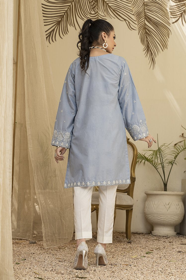 Picture of Ellena - 1-PC Stitched Jacquard Kurti - Available at Raja Sahib