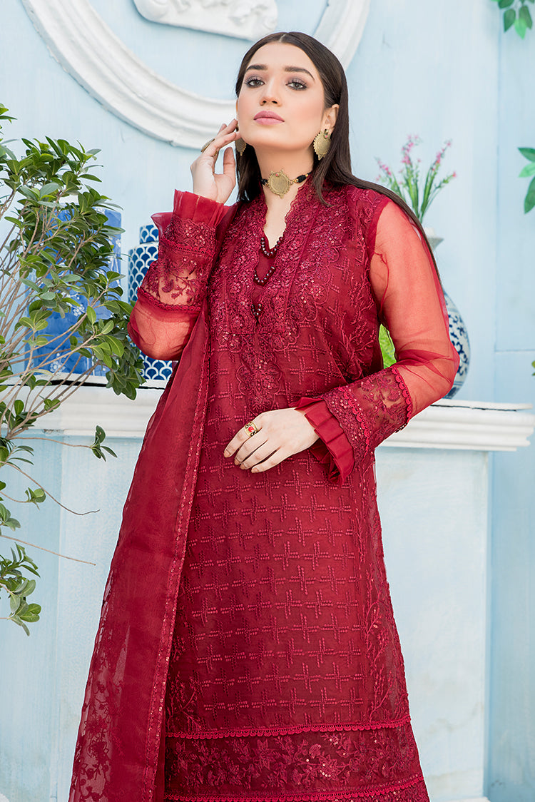 Picture of Ellena - 3-PC Stitched Organza Suit - Available at Raja Sahib