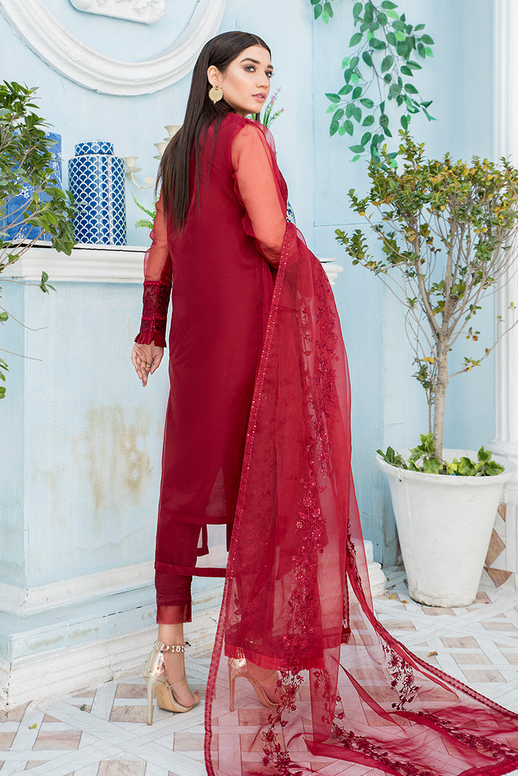Picture of Ellena - 3-PC Stitched Organza Suit - Available at Raja Sahib