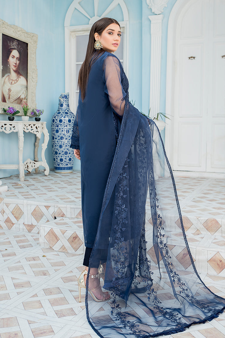 Picture of Ellena - Embroidered Organza 3-PC Suit - Available at Raja Sahib