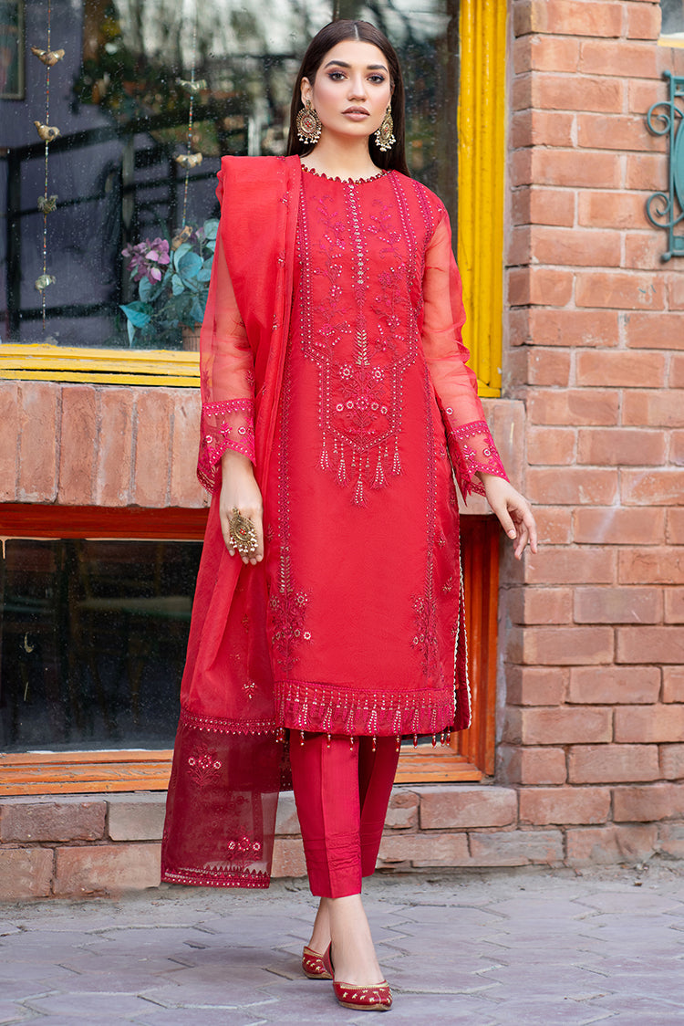 Picture of Ellena - 3-PC Stitched Organza Suit - Available at Raja Sahib