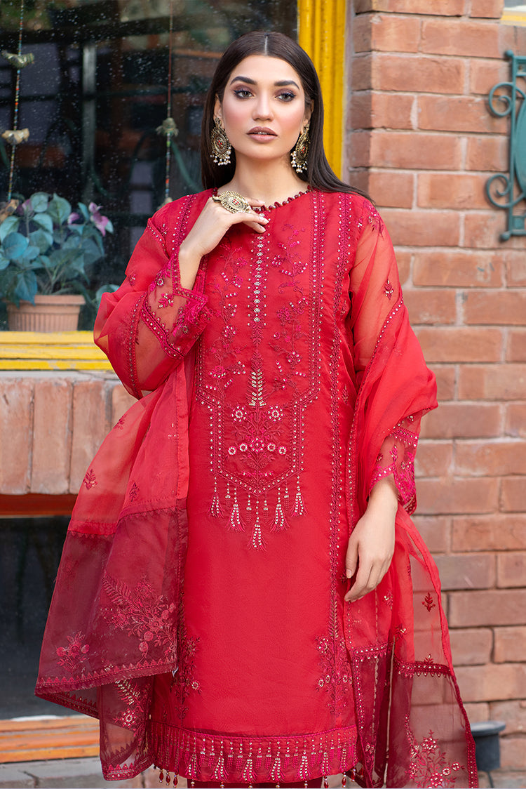 Picture of Ellena - 3-PC Stitched Organza Suit - Available at Raja Sahib