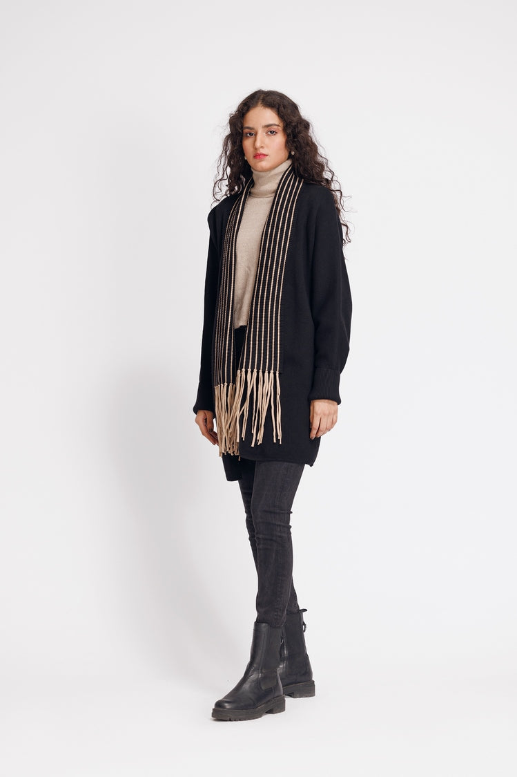 Picture of Ellena - V-Neck Cardigan Sweater - Available at Raja Sahib
