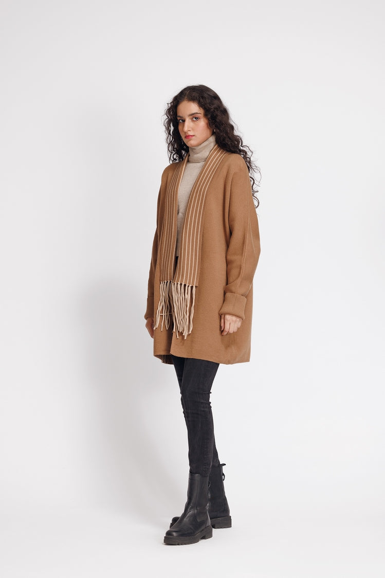 Picture of Ellena - V-Neck Cardigan Sweater - Available at Raja Sahib