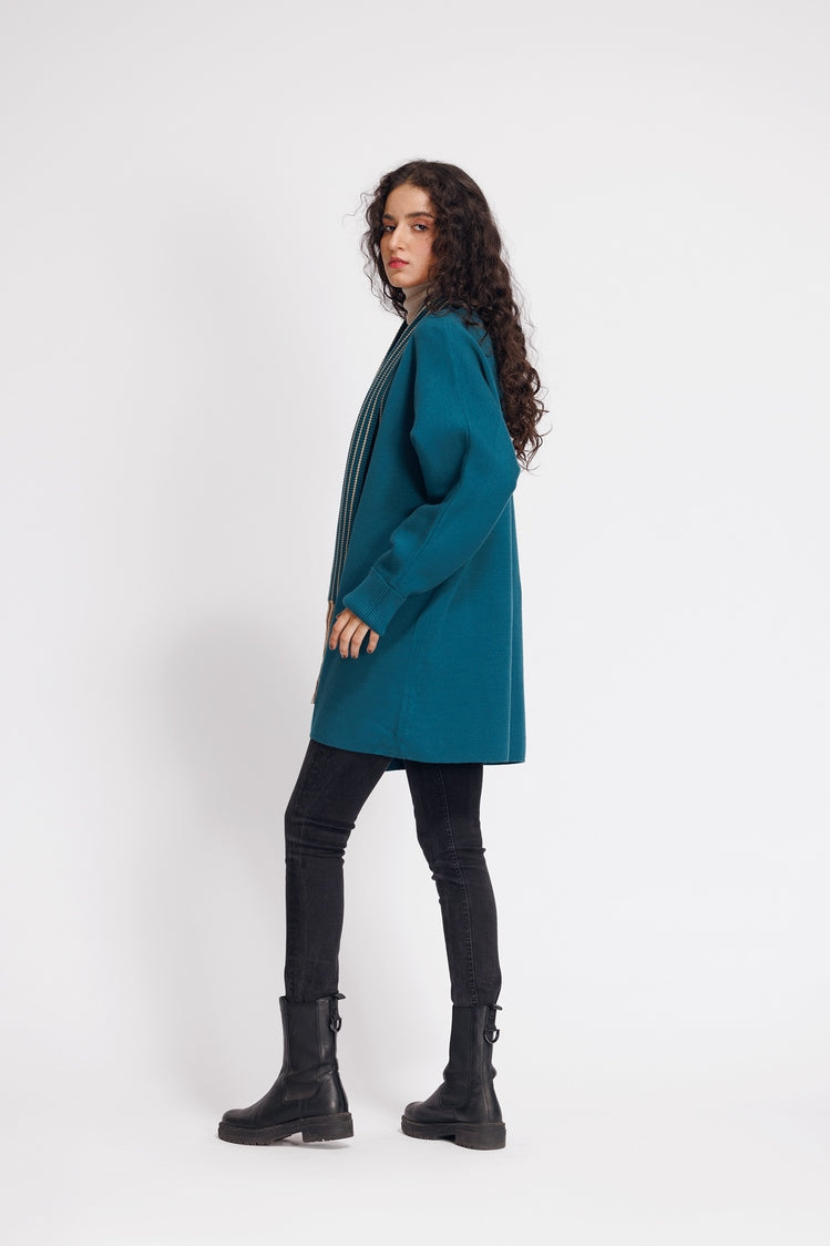 Picture of Ellena - V-Neck Cardigan Sweater - Available at Raja Sahib