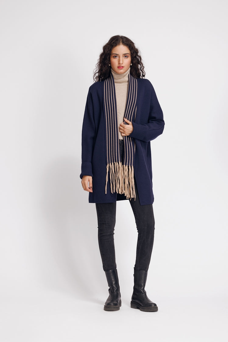 Picture of Ellena - V-Neck Cardigan Sweater - Available at Raja Sahib