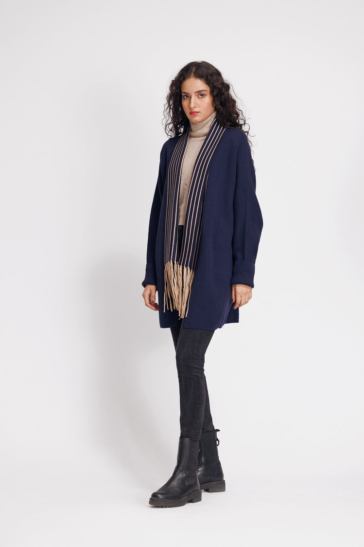 Picture of Ellena - V-Neck Cardigan Sweater - Available at Raja Sahib