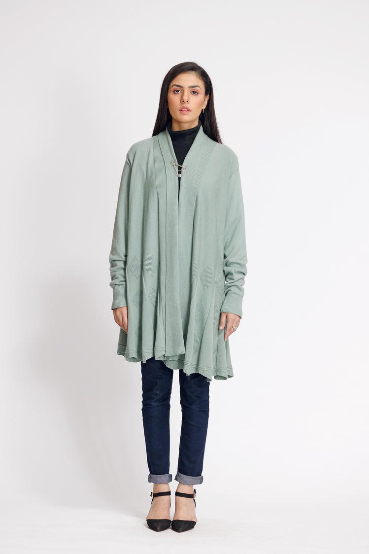 Picture of Ellena - V-Neck Cardigan Sweater - Available at Raja Sahib