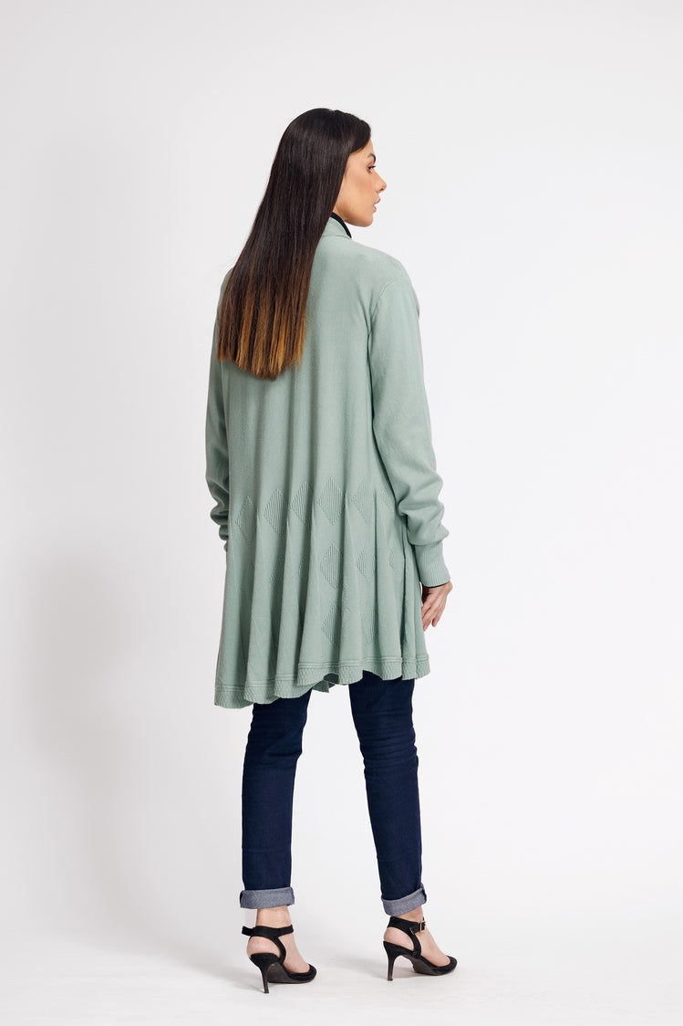 Picture of Ellena - V-Neck Cardigan Sweater - Available at Raja Sahib