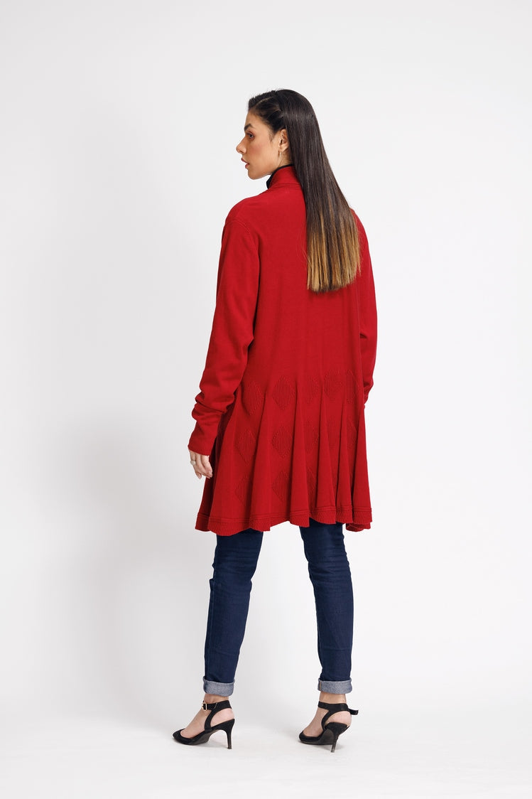 Picture of Ellena - V-Neck Cardigan Sweater - Available at Raja Sahib