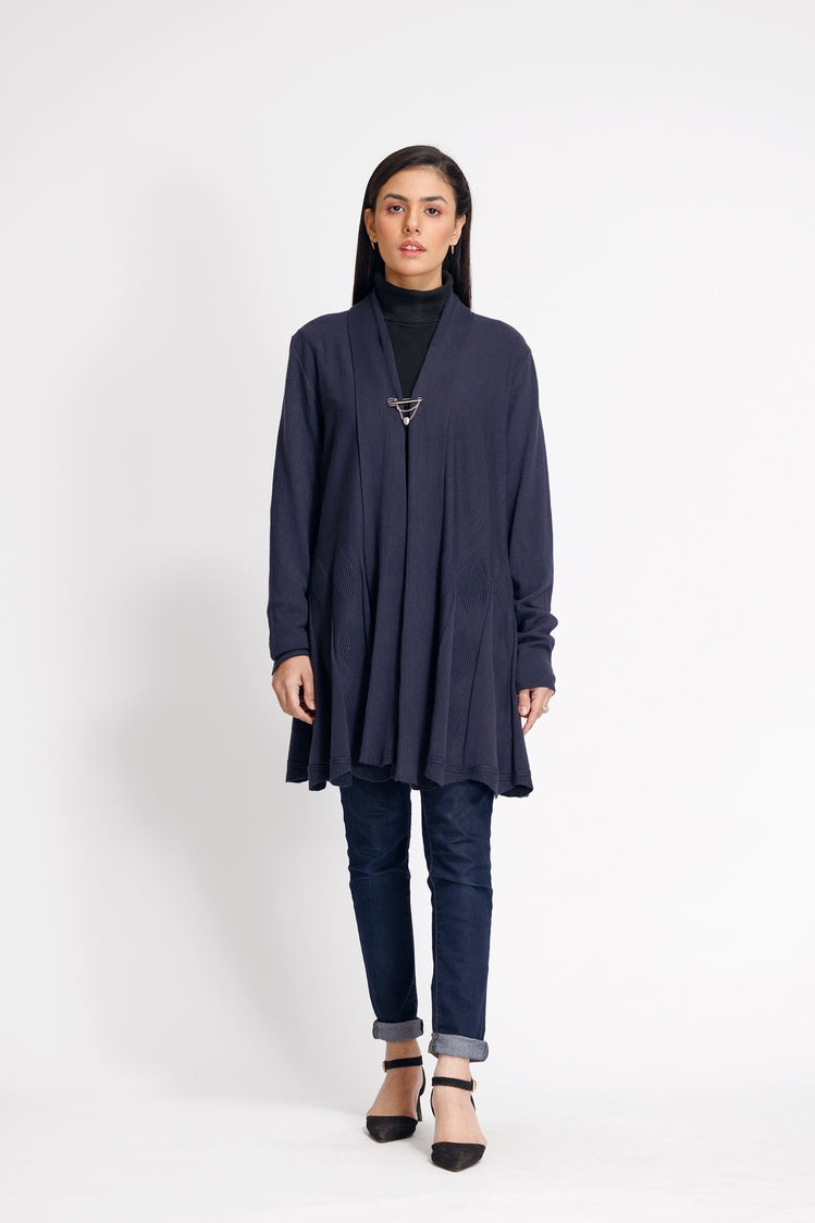 Picture of Ellena - V-Neck Cardigan Sweater - Available at Raja Sahib
