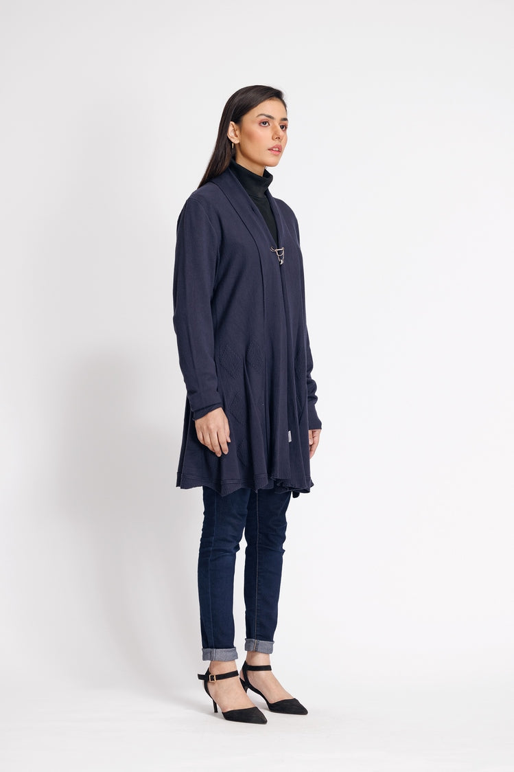 Picture of Ellena - V-Neck Cardigan Sweater - Available at Raja Sahib