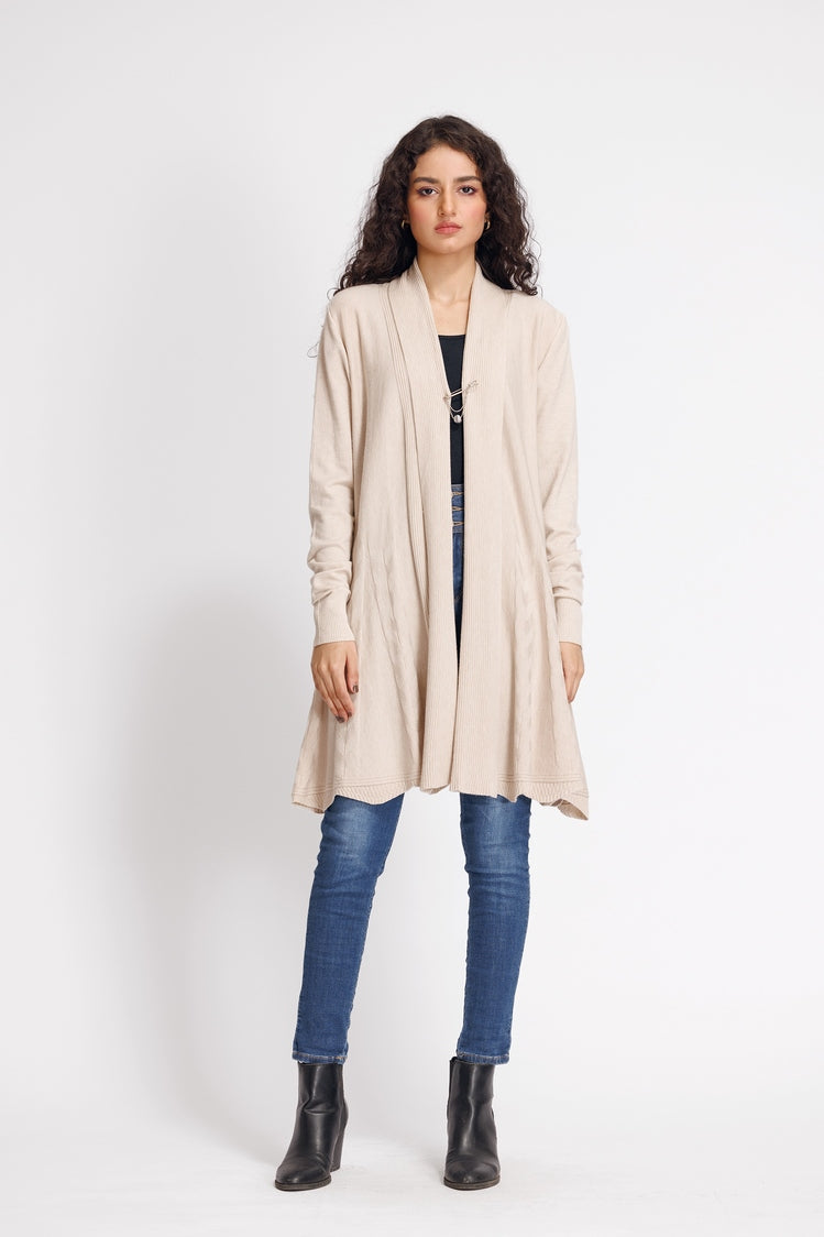 Picture of Ellena - V-Neck Cardigan Sweater - Available at Raja Sahib
