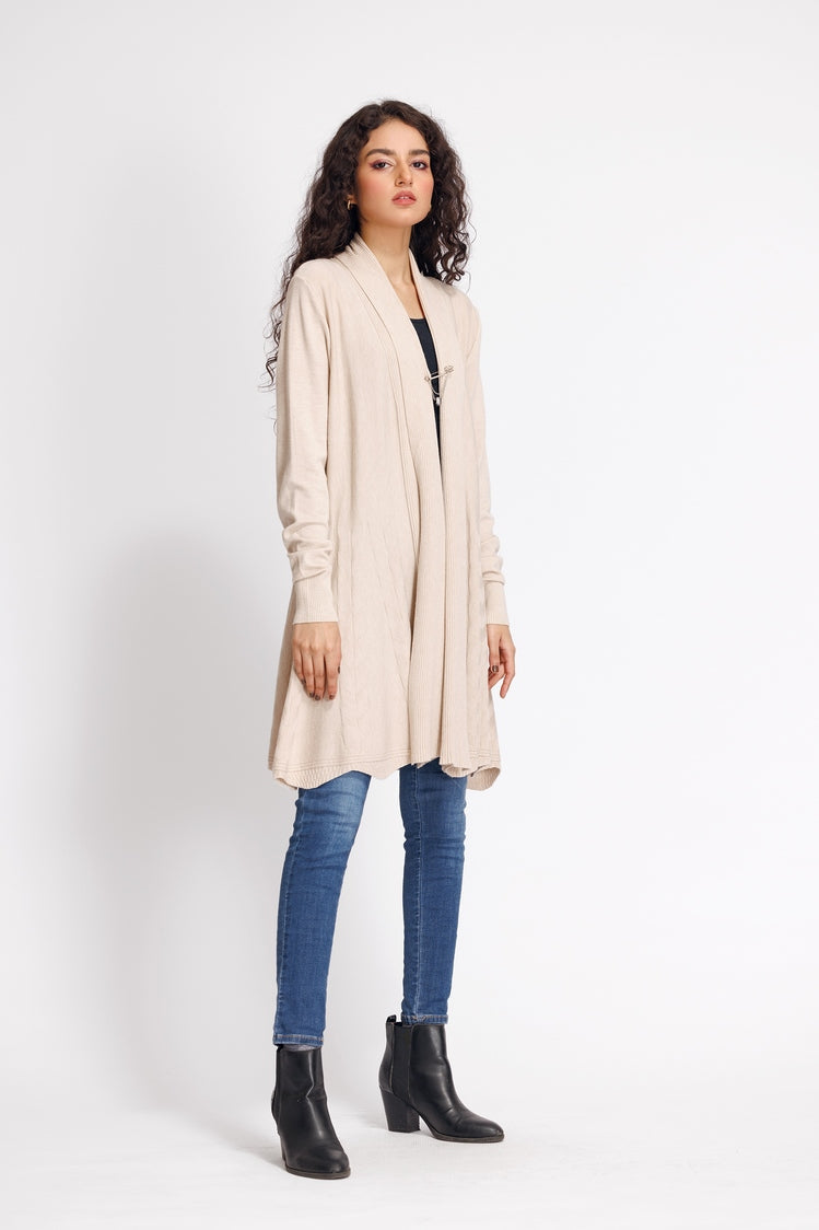 Picture of Ellena - V-Neck Cardigan Sweater - Available at Raja Sahib