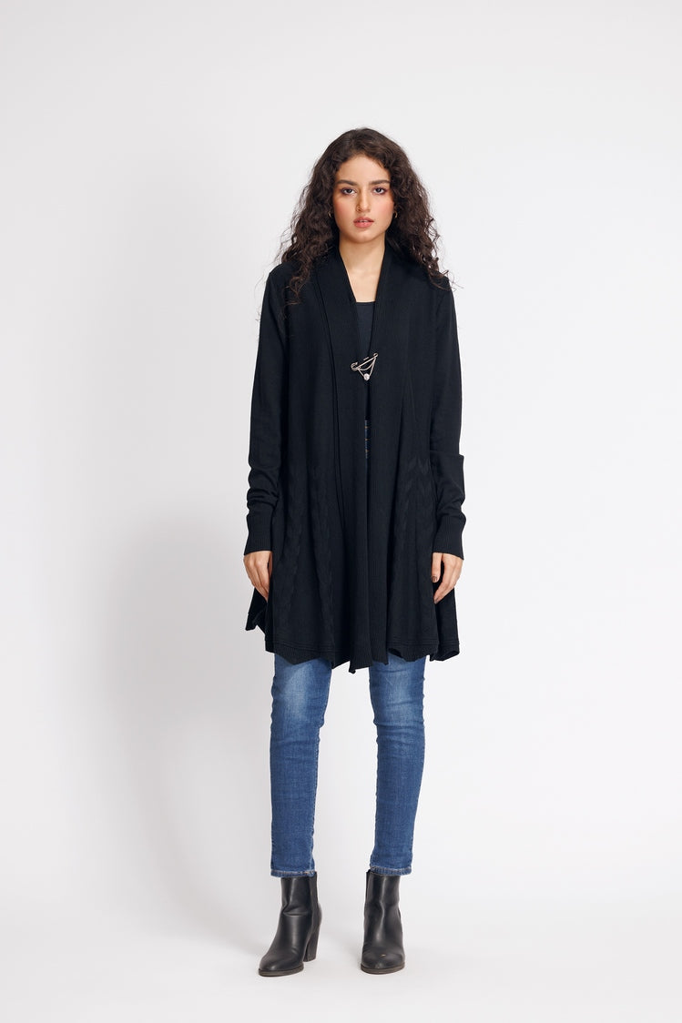 Picture of Ellena - V-Neck Cardigan Sweater - Available at Raja Sahib