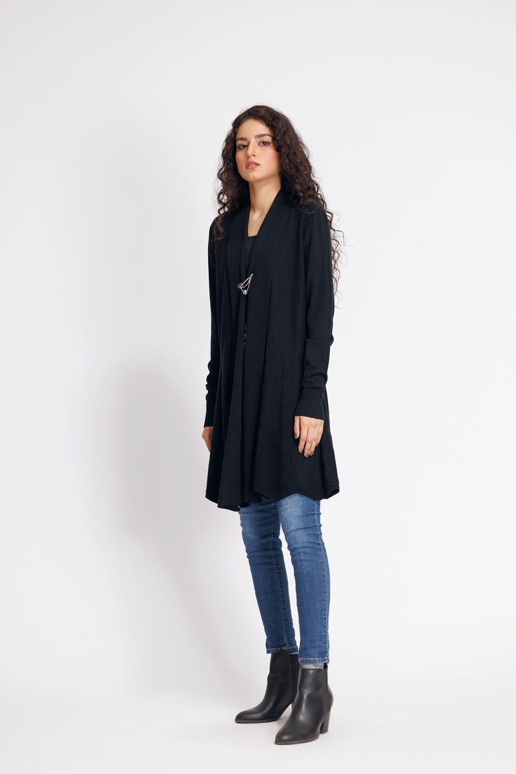 Picture of Ellena - V-Neck Cardigan Sweater - Available at Raja Sahib