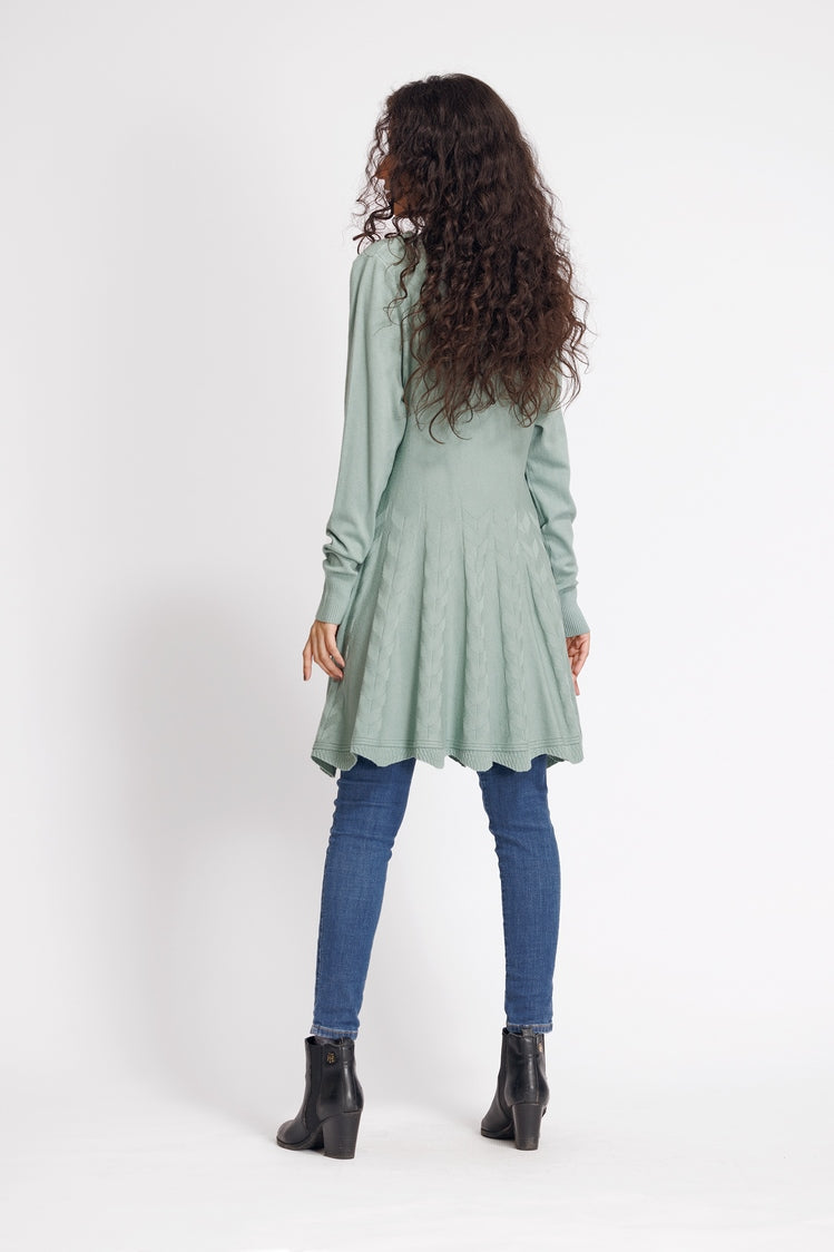 Picture of Ellena - V-Neck Cardigan Sweater - Available at Raja Sahib