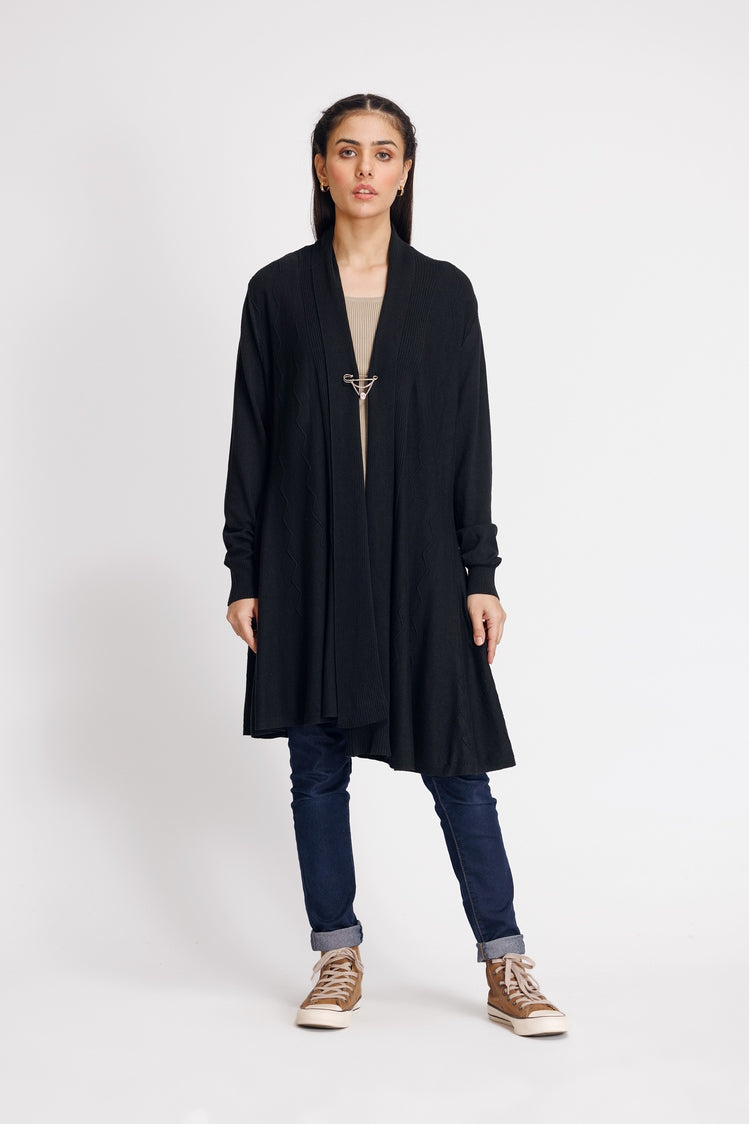 Picture of Ellena - V-Neck Cardigan Sweater - Available at Raja Sahib