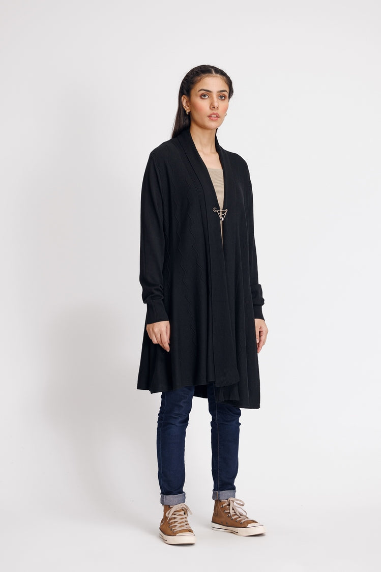 Picture of Ellena - V-Neck Cardigan Sweater - Available at Raja Sahib