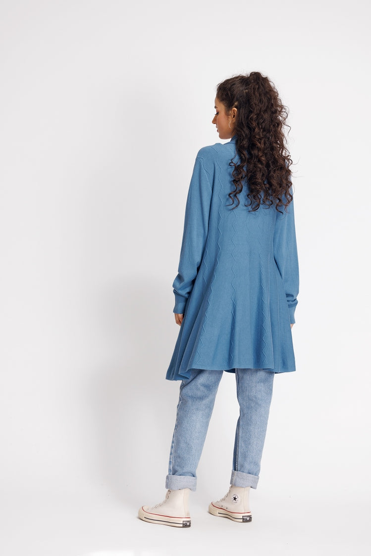 Picture of Ellena - V-Neck Cardigan Sweater - Available at Raja Sahib