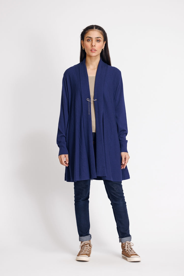 Picture of Ellena - V-Neck Cardigan Sweater - Available at Raja Sahib