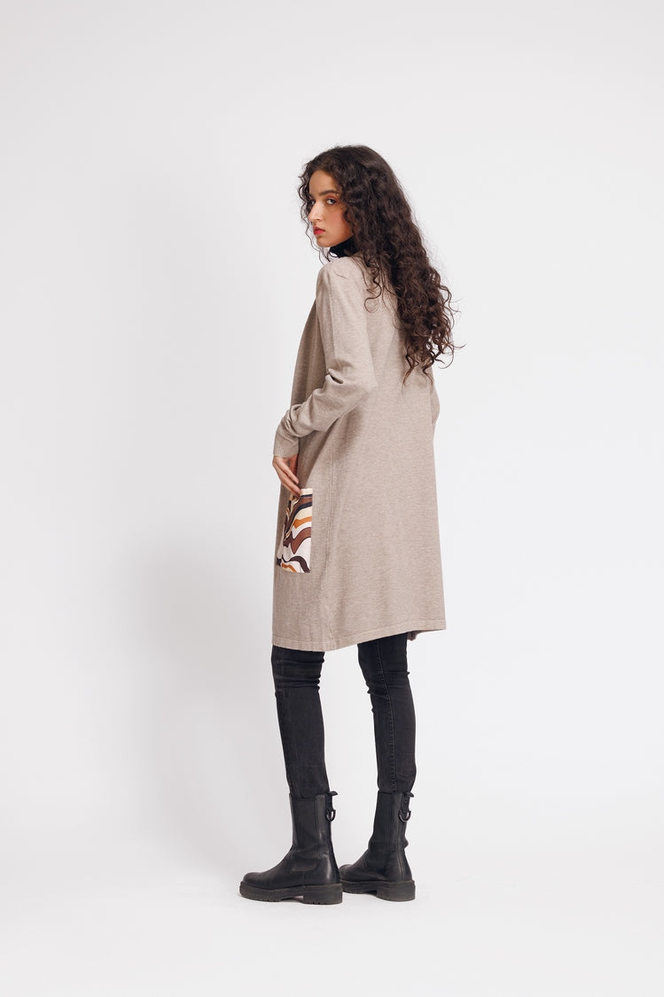 Picture of Ellena - Front-Open Sweater - Available at Raja Sahib