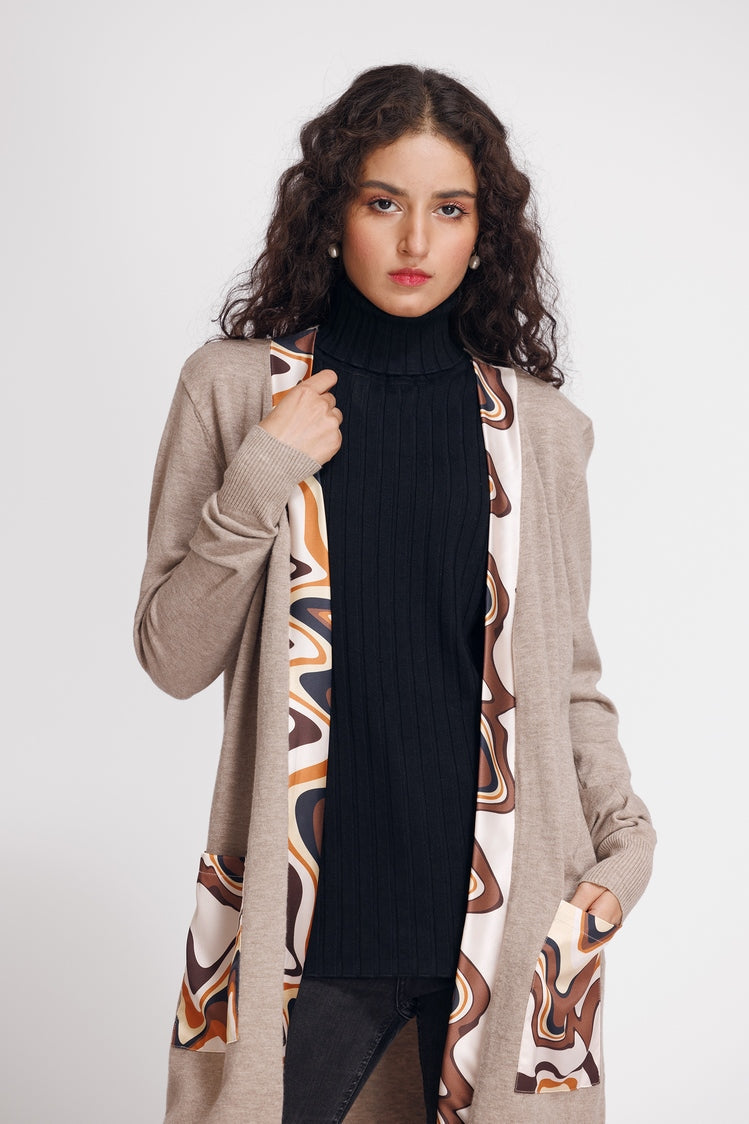 Picture of Ellena - Front-Open Sweater - Available at Raja Sahib