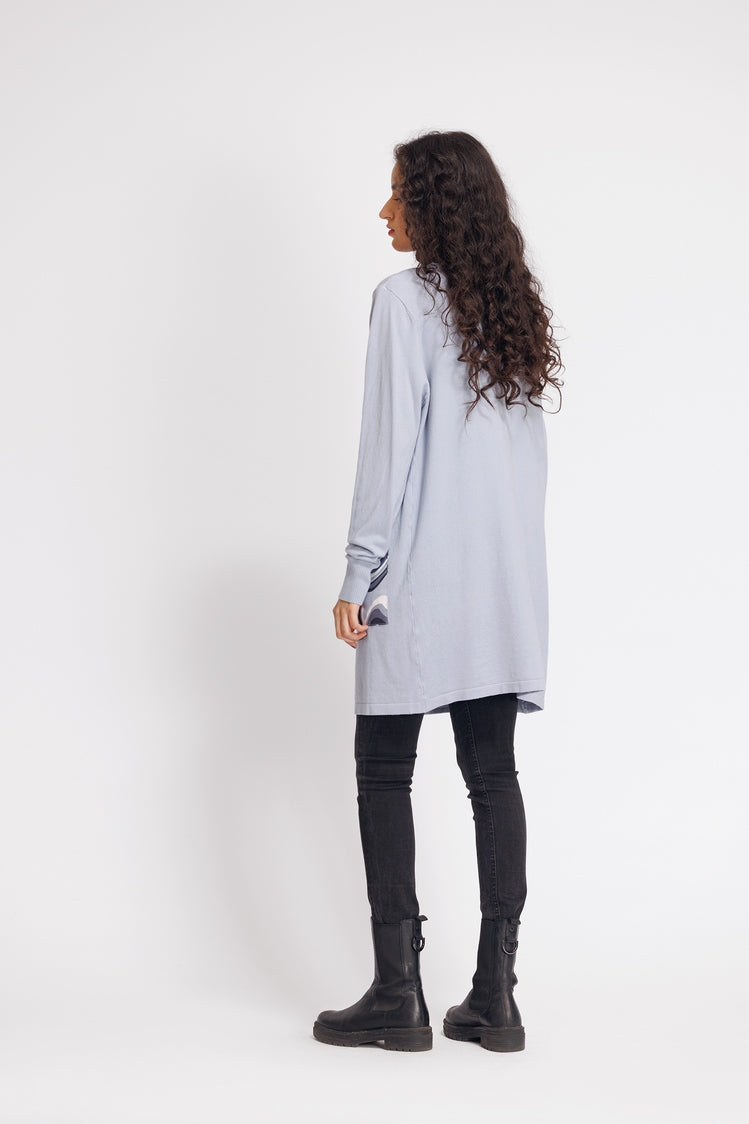 Picture of Ellena - V-Neck Cardigan Sweater - Available at Raja Sahib