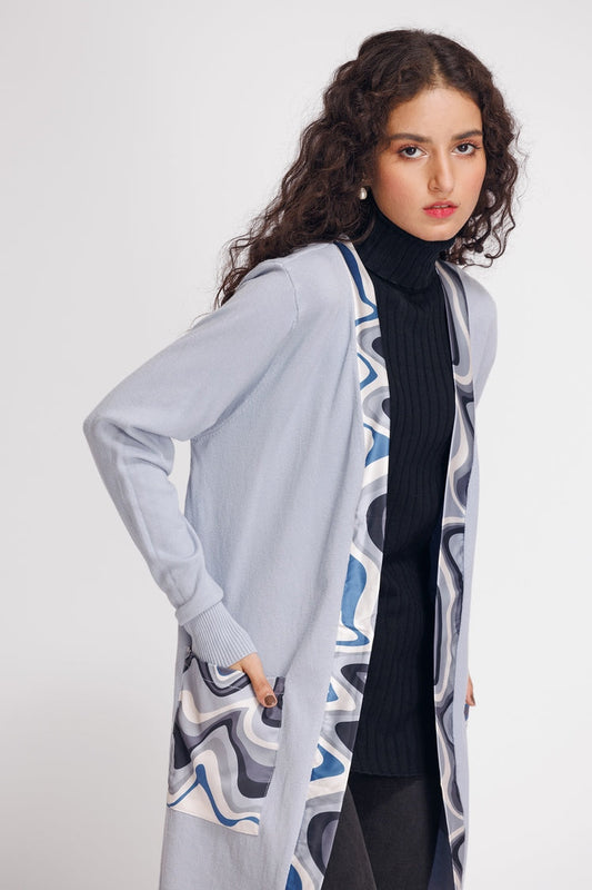 Picture of Ellena - V-Neck Cardigan Sweater - Available at Raja Sahib