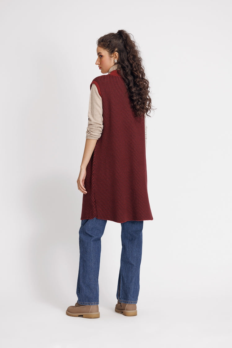 Picture of Ellena - V-Neck Cardigan Sweater - Available at Raja Sahib
