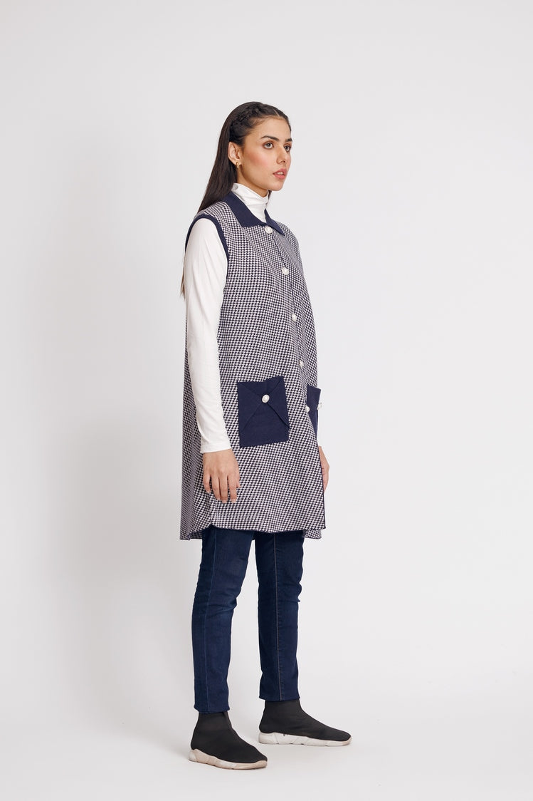 Picture of Ellena - V-Neck Cardigan Sweater - Available at Raja Sahib