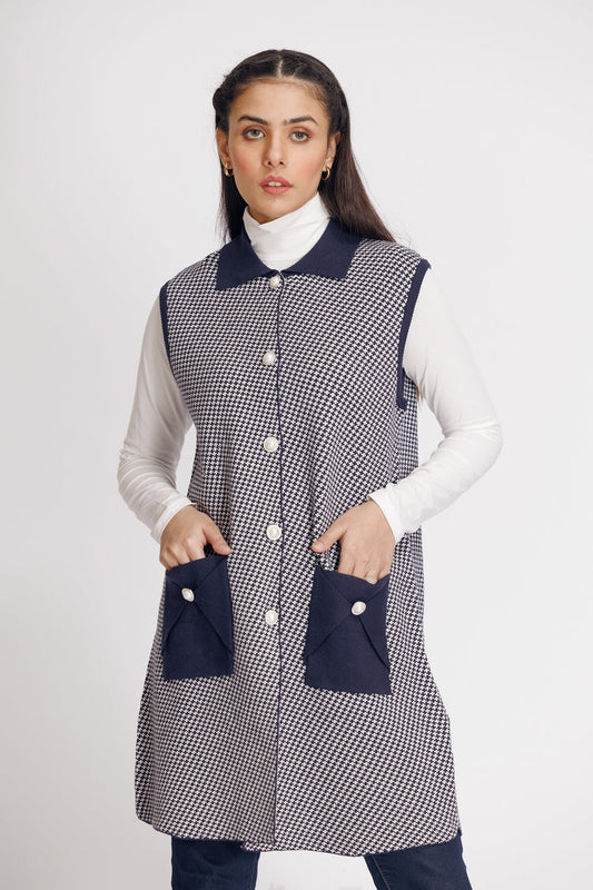 Picture of Ellena - V-Neck Cardigan Sweater - Available at Raja Sahib