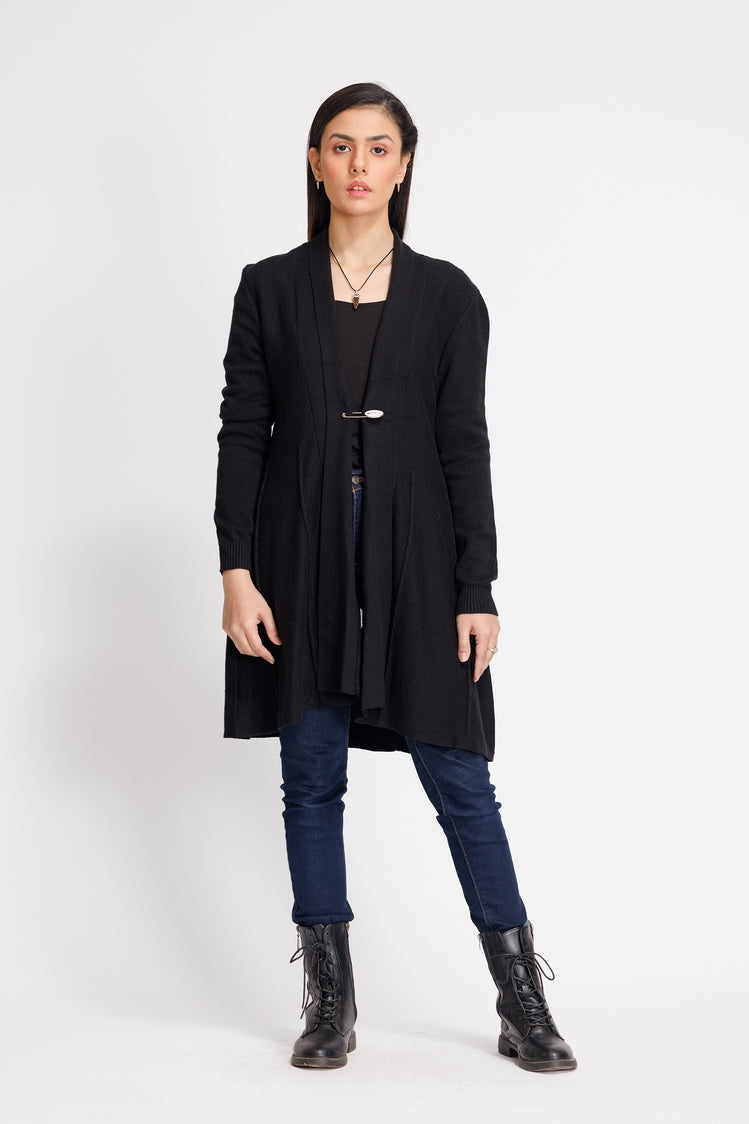 Picture of Ellena - V-Neck Cardigan Sweater - Available at Raja Sahib