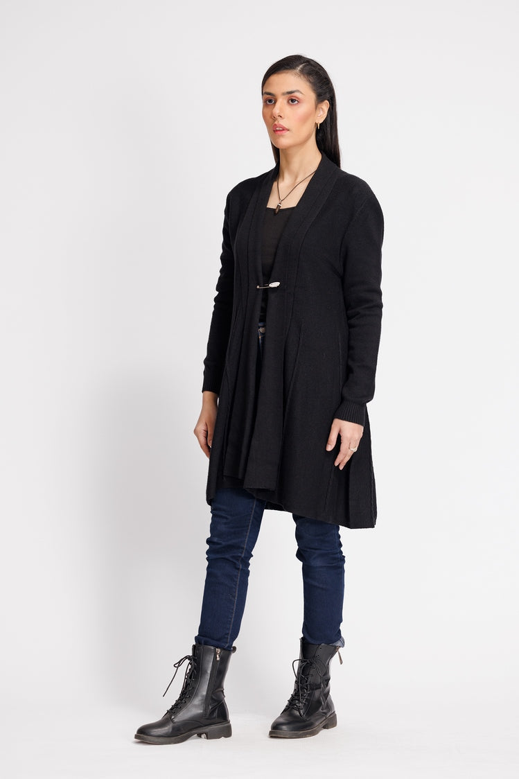 Picture of Ellena - V-Neck Cardigan Sweater - Available at Raja Sahib