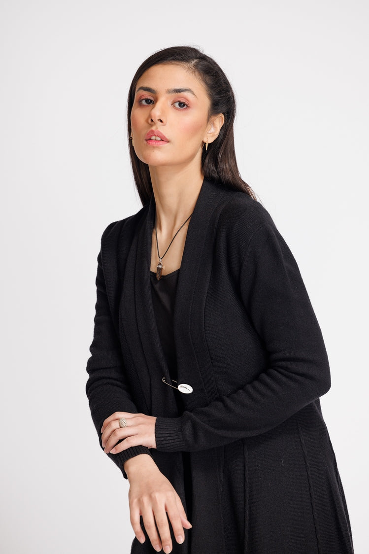 Picture of Ellena - V-Neck Cardigan Sweater - Available at Raja Sahib