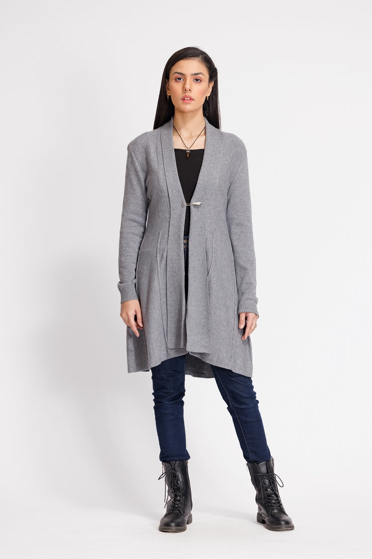 Picture of Ellena - V-Neck Cardigan Sweater - Available at Raja Sahib