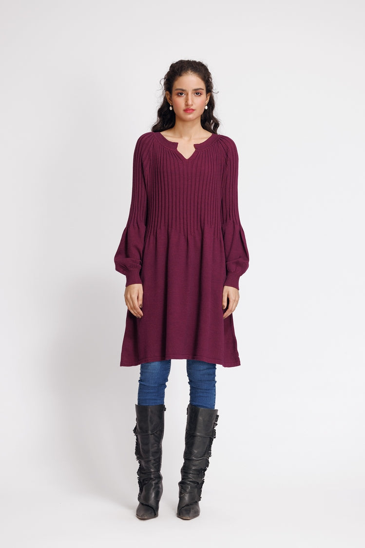 Picture of Ellena - V-Neck Pullover Sweater - Available at Raja Sahib