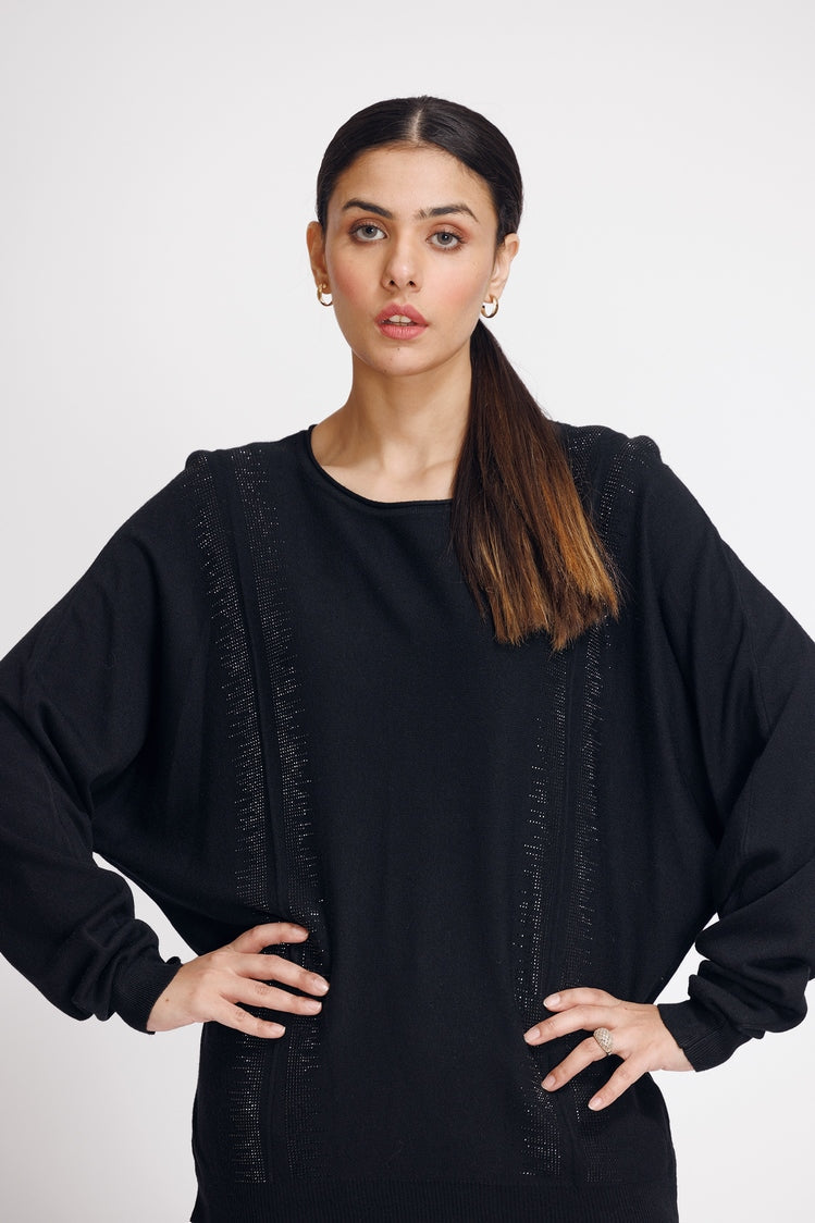Picture of Ellena - Round Neck Pullover Sweater - Available at Raja Sahib