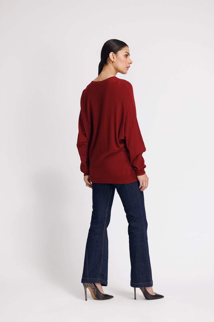 Picture of Ellena - Round Neck Pullover Sweater - Available at Raja Sahib