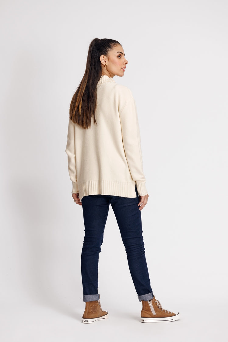 Picture of Ellena - Turtle Neck Pullover Sweater - Available at Raja Sahib