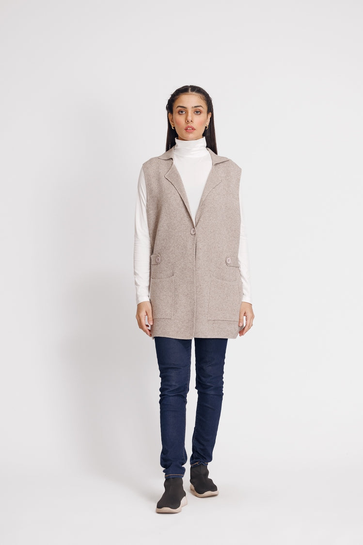 Picture of Ellena - V-Neck Cardigan Sweater - Available at Raja Sahib