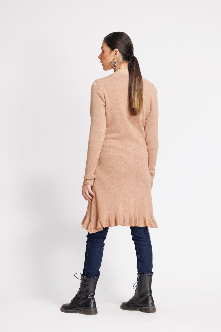 Picture of Ellena - V-Neck Cardigan Sweater - Available at Raja Sahib