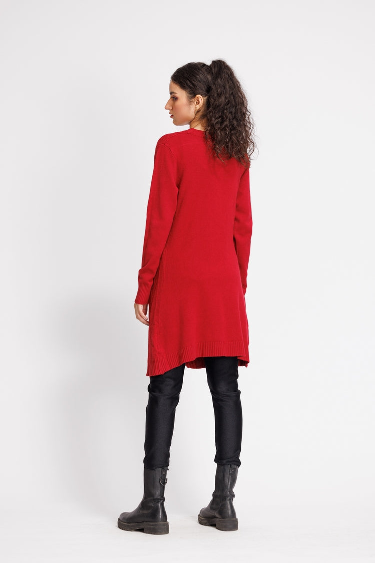 Picture of Ellena - V-Neck Cardigan Sweater - Available at Raja Sahib