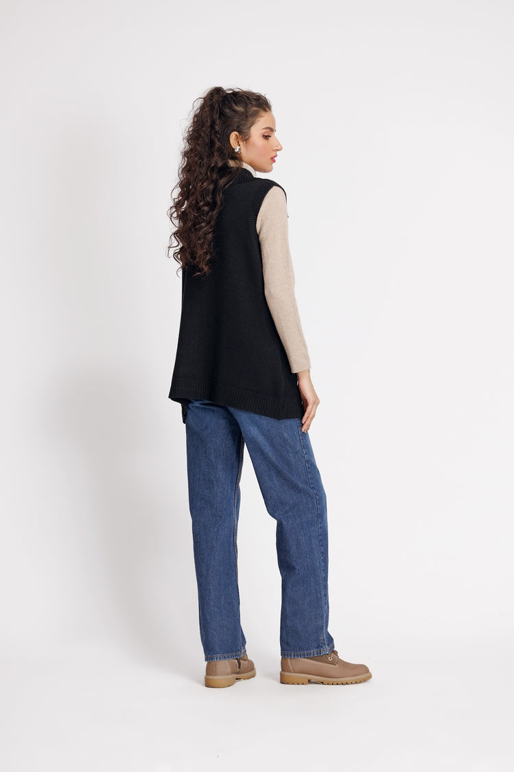 Picture of Ellena - V-Neck Cardigan Sweater - Available at Raja Sahib