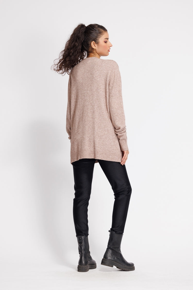 Picture of Ellena - V-Neck Cardigan Sweater - Available at Raja Sahib