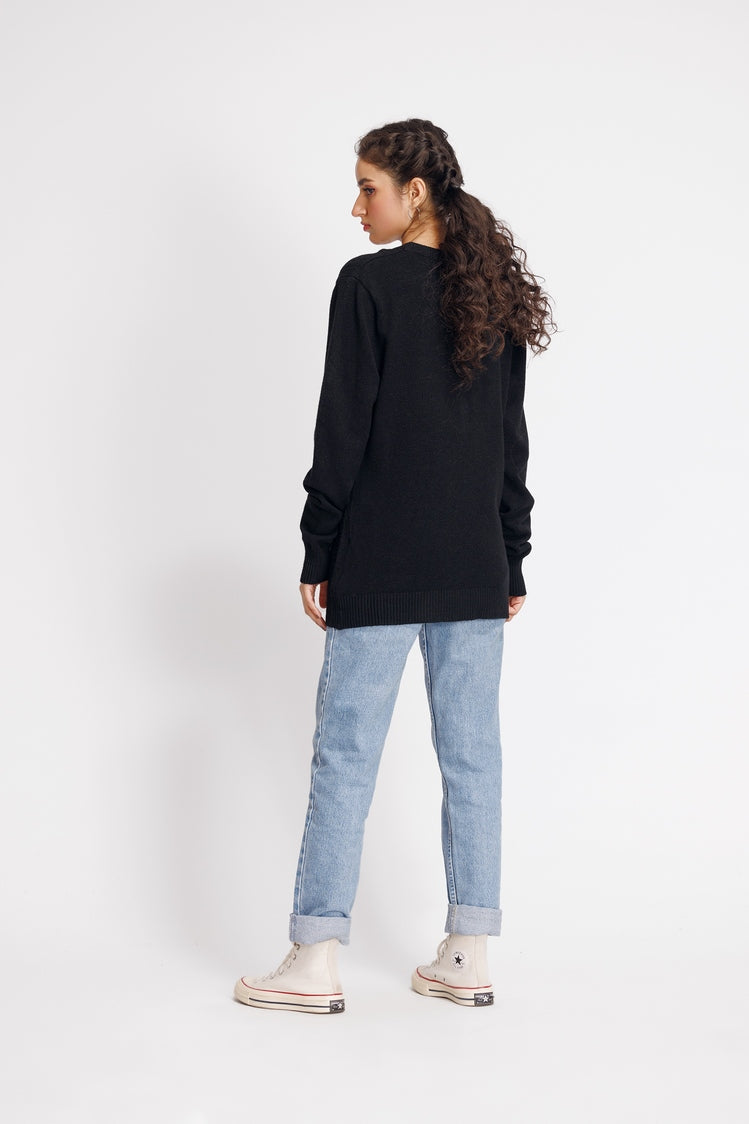 Picture of Ellena - V-Neck Cardigan Sweater - Available at Raja Sahib