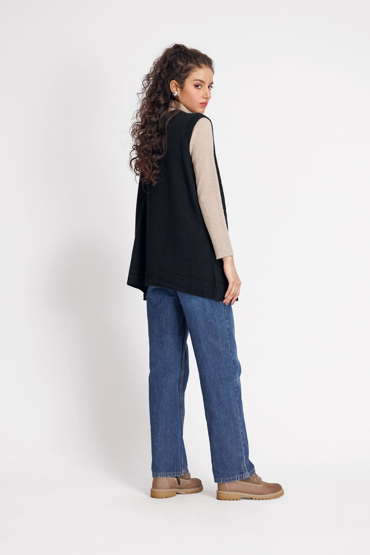 Picture of Ellena - V-Neck Cardigan Sweater - Available at Raja Sahib