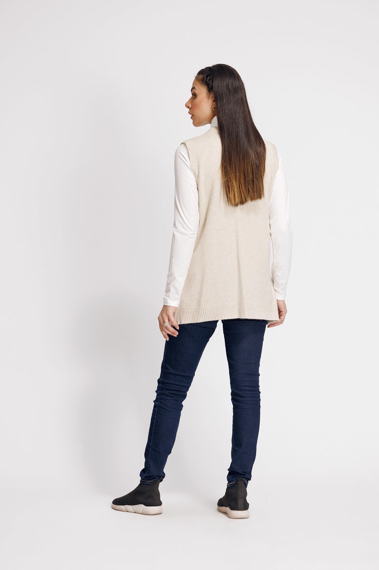 Picture of Ellena - V-Neck Cardigan Sweater - Available at Raja Sahib