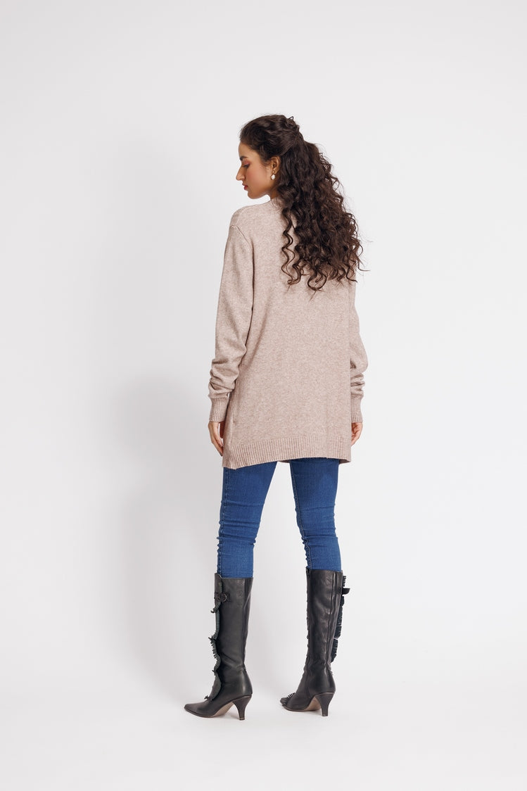 Picture of Ellena - V-Neck Cardigan Sweater - Available at Raja Sahib